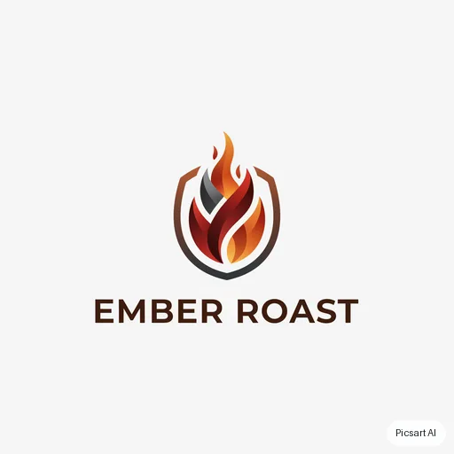 Nano Banana: logo for my coffee roastery "Ember Roast" pls, something modern