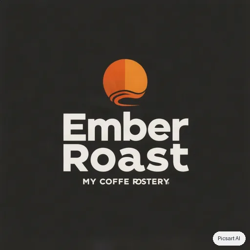 Hunyuan V3: logo for my coffee roastery "Ember Roast" pls, something modern