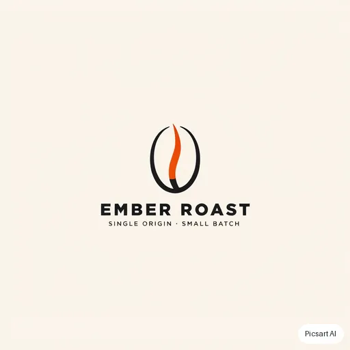 Ideogram 4.5: logo for my coffee roastery "Ember Roast" pls, something modern