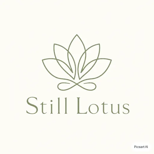 GPT Image 2: Design a clean geometric logo for a yoga studio named "Still Lotus". A single-line lotus above the name, sage green on off-white, lots of negative space.