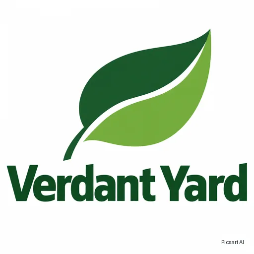 GPT Image 2.5 Sunburst output for: I need a logo for a landscaping company, text "Verdant Yard", a leaf shape, two greens, simple enough to print on the side of a truck