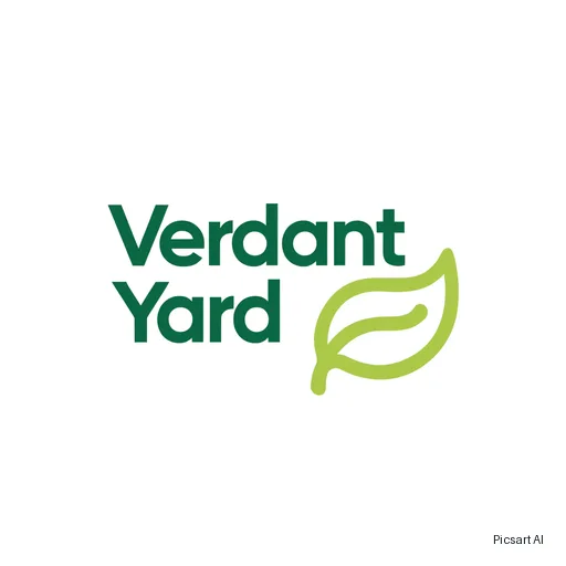 Recraft V4.1: I need a logo for a landscaping company, text "Verdant Yard", a leaf shape, two greens, simple enough to print on the side of a truck